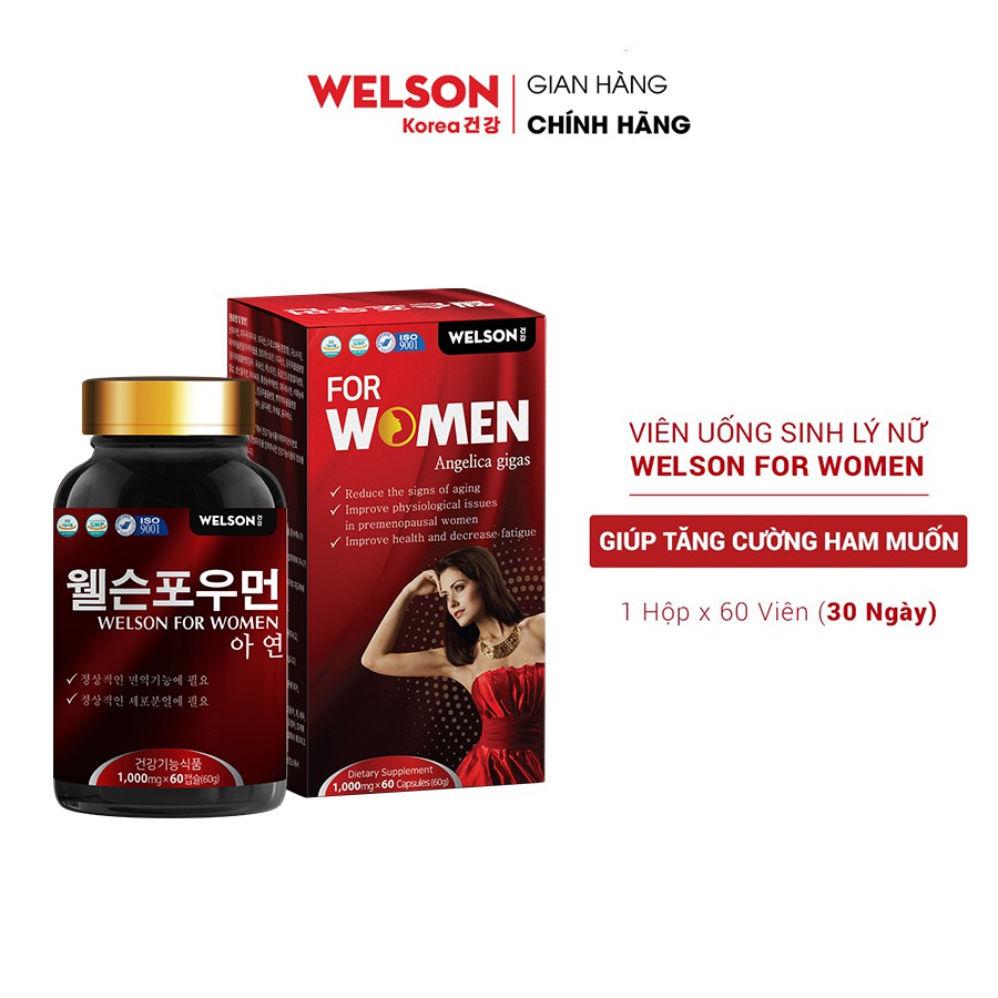Nội Tiết Tố Nữ Welson for Women hộp 60 viên | BigBuy360 - bigbuy360.vn