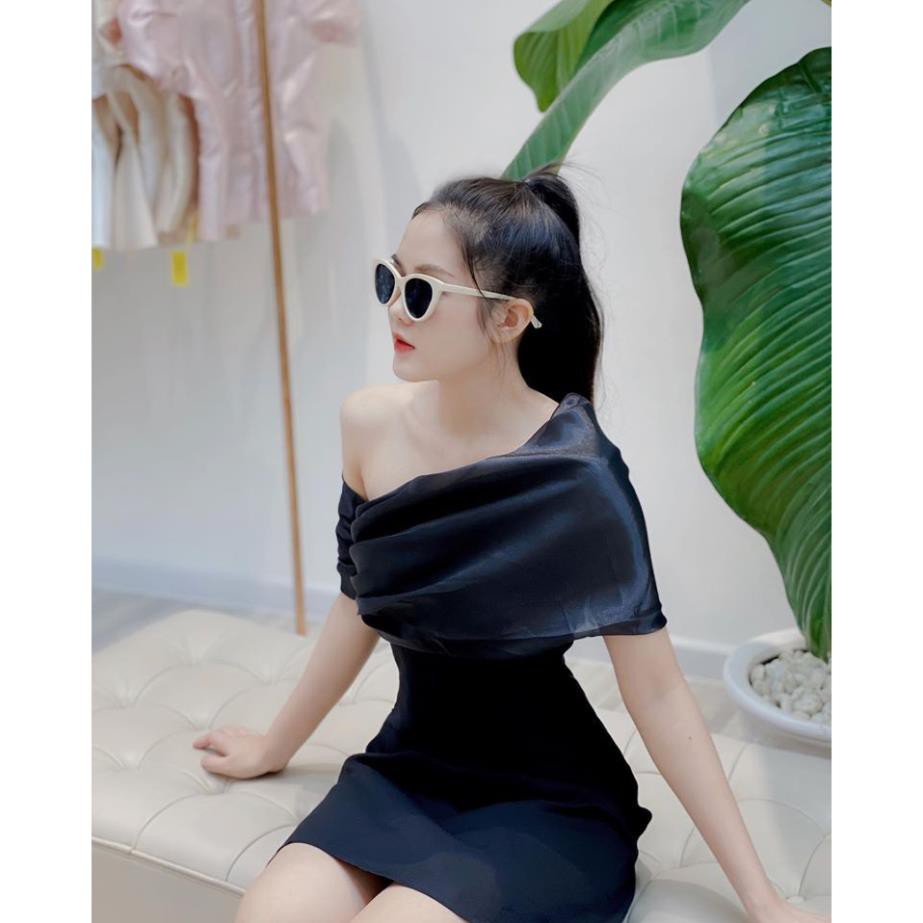 [HÀNG CÓ SẴN] Đầm dự tiệc trắng lệch vai phồng xốp Even Dress [KÈM ẢNH THẬT]