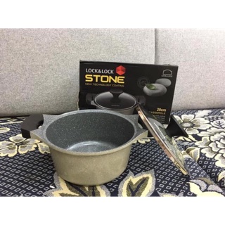 Nồi Đá Cao Cấp Lock&Lock Stone LCA6202D 20cm Dùng Bếp Từ