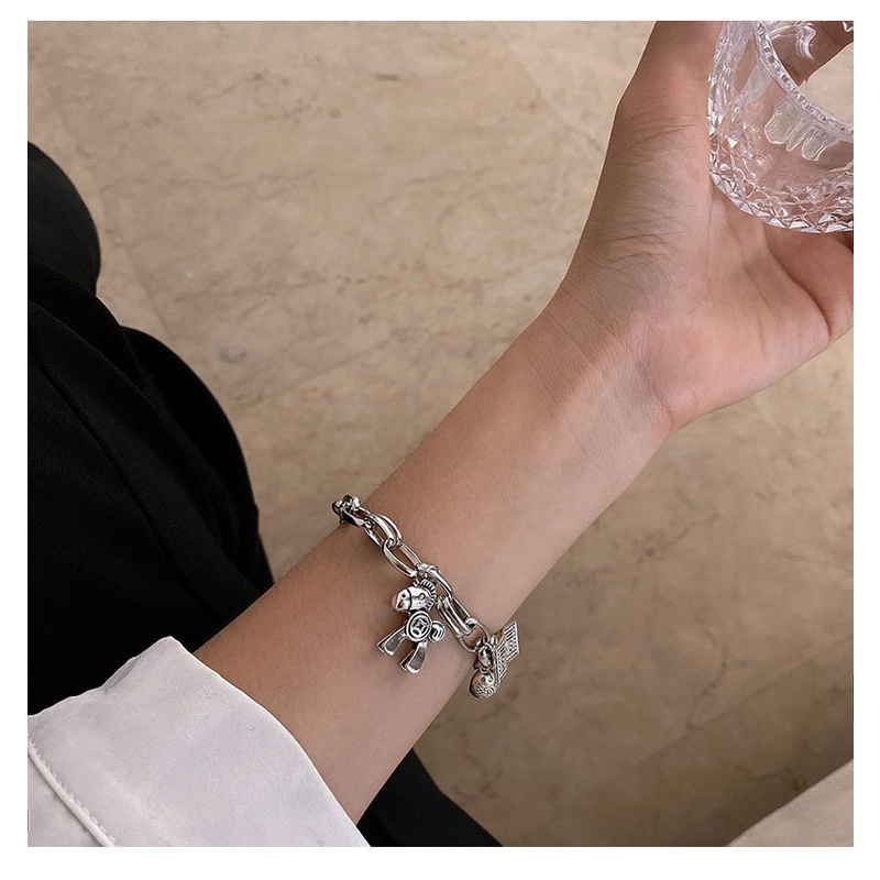 Vòng Tay Thiết Kế Hình Cá Chép Phong Cách hip hop Cổ Điển Thời Trang