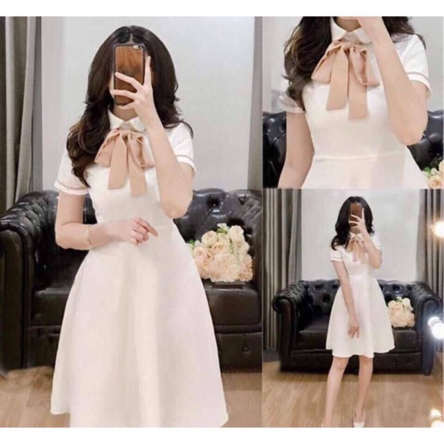 Đầm dự tiệc, đám cưới phối nơ cao cấp