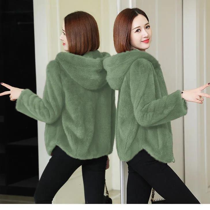 Áo Khoác Lông Cừu Dày Dặn Phong Cách Phương Tây Thời Trang Thu Đông Mới Cho Nữ