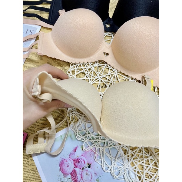 Áo ngực su non không gọng siêu dày 7cm ba dây lưng mẫu mới