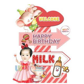Cây welcome để bàn_Trang trí sinh nhật bé
