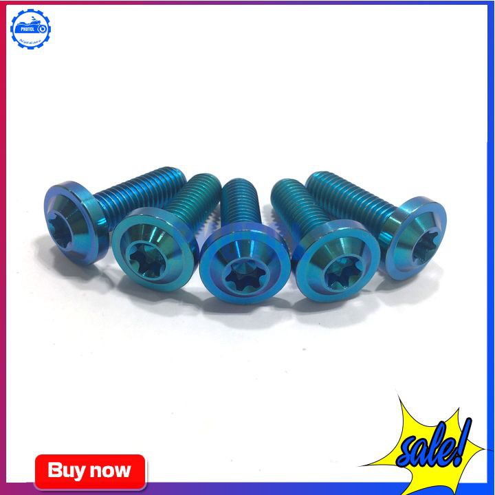 Ốc gr5 8li25 dù dày màu lục bảo gắn các vị trí tương thích trên xe máy ( giá 1 con )