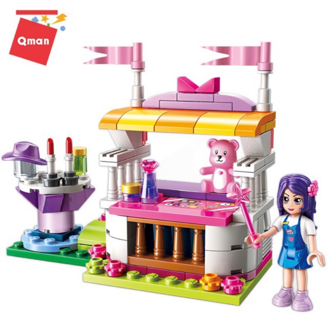 (Hàng có sẵn) Đồ chơi xếp hình lego Qman  2010 - Tiệm đồ chơi. Nhà búp bê - dollhouse