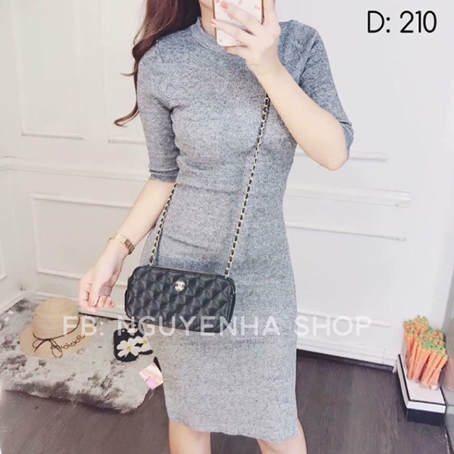 Váy body tay lỡ