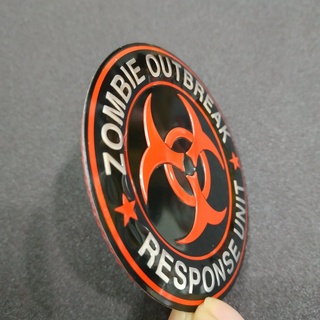 Tem nhôm dán xe zombie outbreak 7.5cm