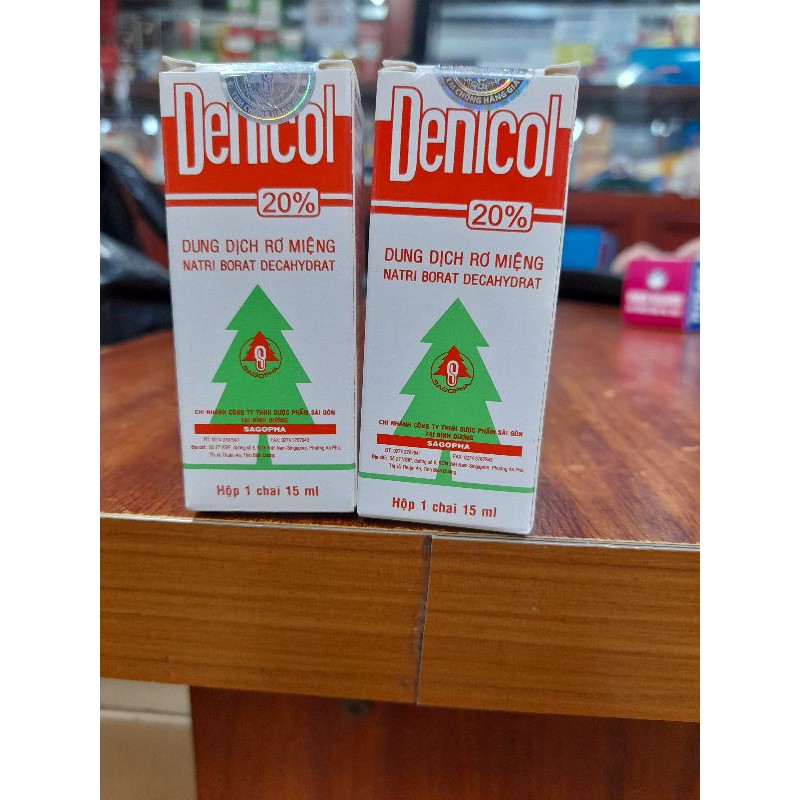 Dung Dịch Rơ Miệng Denicol 20%.Chai 15 ml