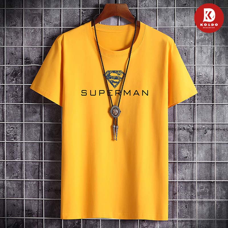 Áo thun nam KO&DO Áo tay lỡ nam mã TT26 họa tiết Superman ngắn tay thể thao đẹp mùa hè tập gym vải cotton | BigBuy360 - bigbuy360.vn