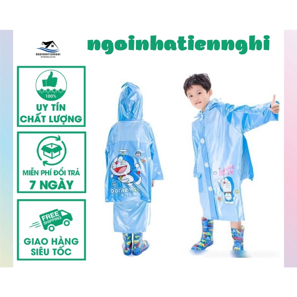 Áo mưa bộ cho bé Siêu bền Siêu nhẹ Chống thấm nước bằng chất liệu cao cấp