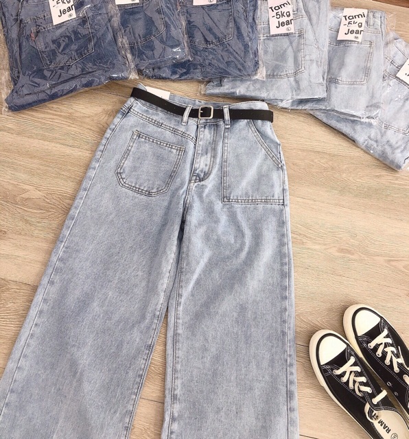 Quần Baggy JEANS ống suông loại 1 kiểu | BigBuy360 - bigbuy360.vn