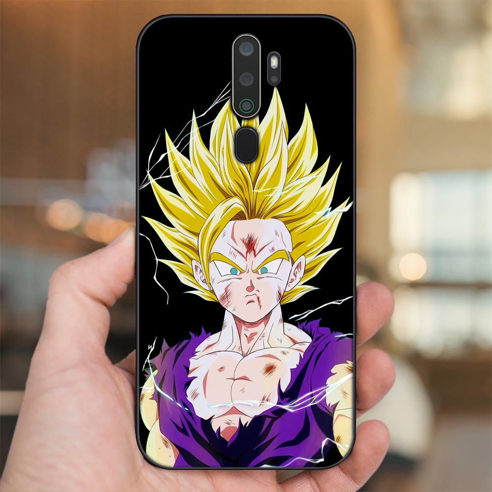 Ốp lưng Oppo A5 2020, A9 2020 viền đen in hình Gohan Dragon Ball