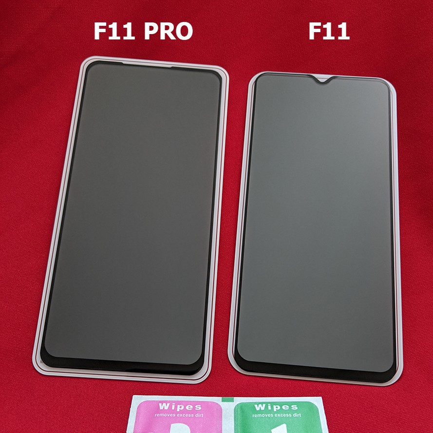 Cường lực oppo F11 Chống Nhìn Trộm Full Màn Hình Tặng Kèm Khăn Lau [CT]