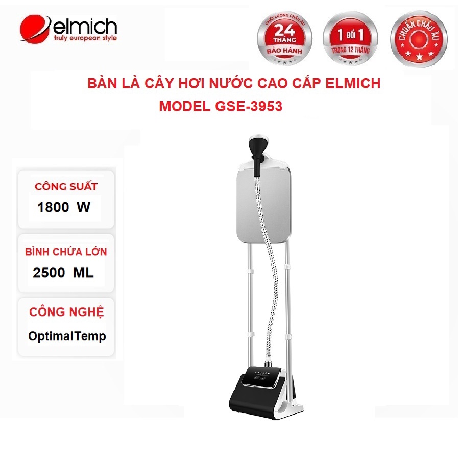 [Mã ELHADEV giảm 4% đơn 300K] Bàn là hơi nước đứng cao cấp Elmich GSE-3953