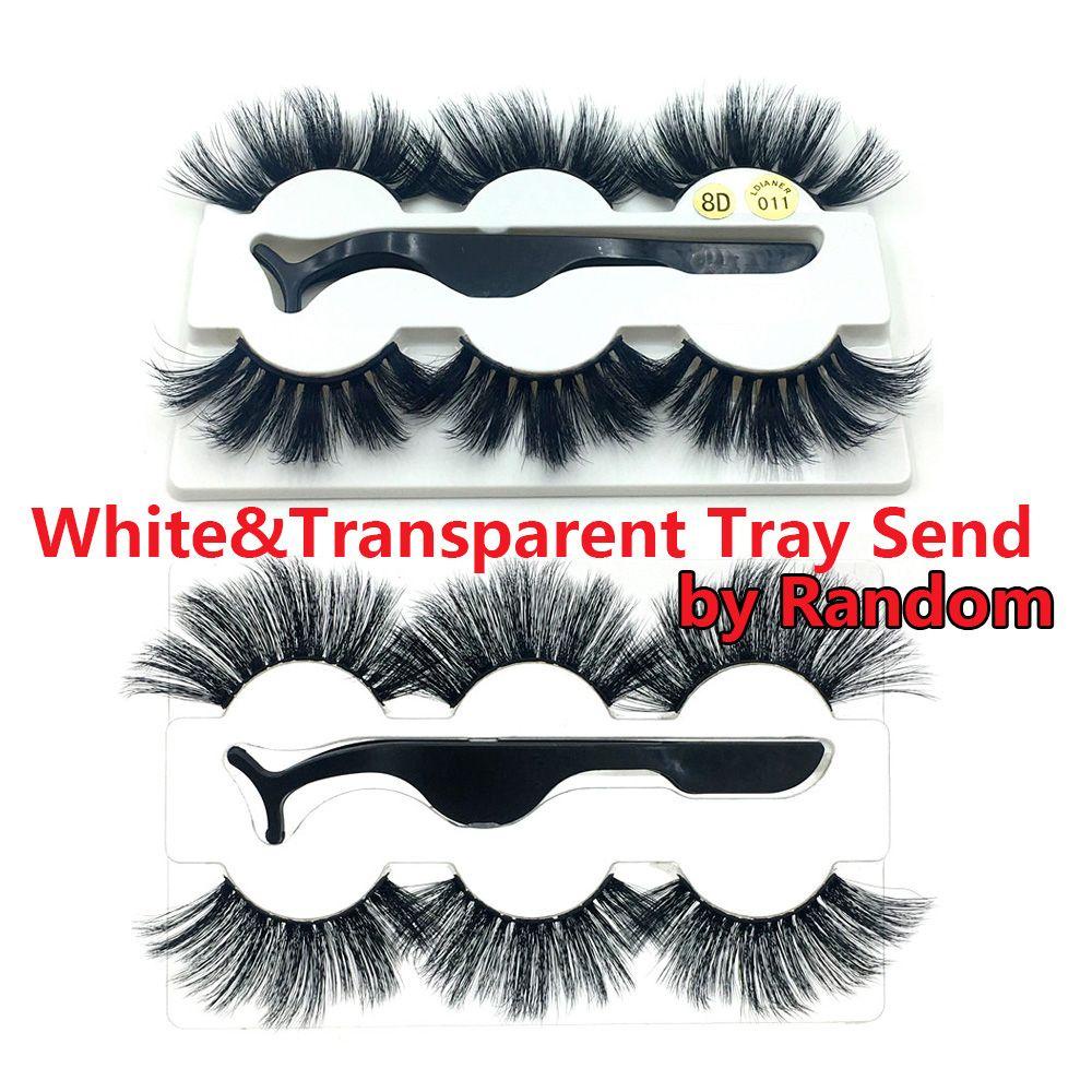 Set 3 Cặp Lông Mi Giả MIH SKONHED Kèm Nhíp 8D Trang Điểm Mắt Cho Nữ