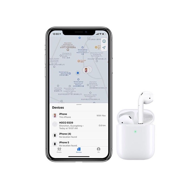 Tai nghe Bluetooth True Wireless Hoco ES39 định vị đổi tên hỗ trợ sạc Type C kết hợp không dây - Bảo hành 12 Tháng
