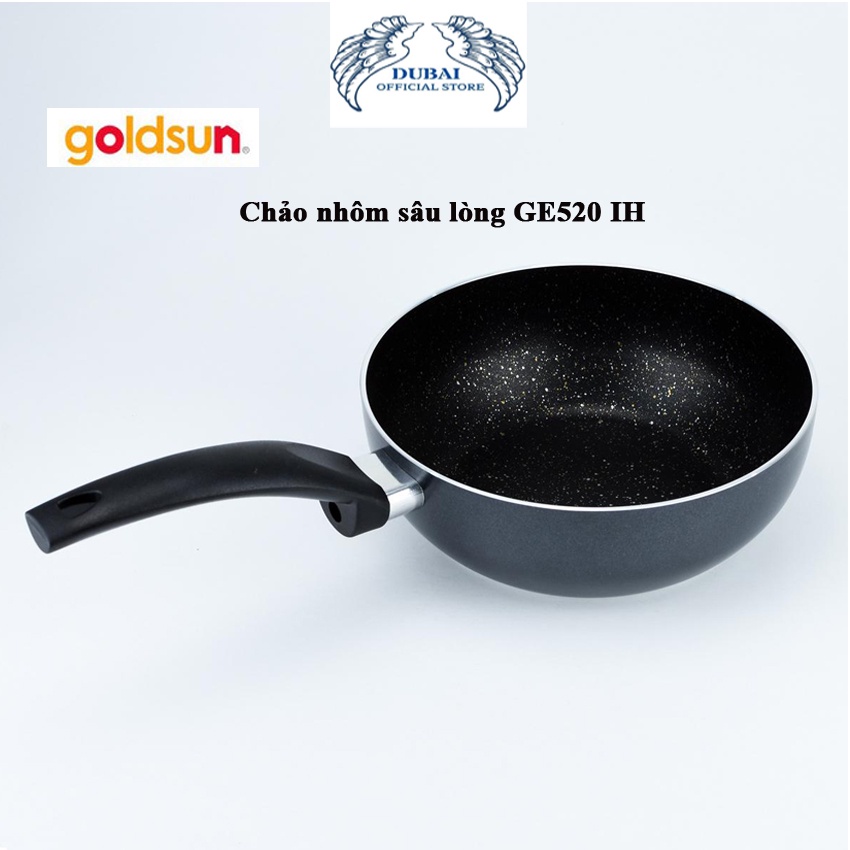 Chảo nhôm sâu lòng GE520 IH, Chảo chống dính 20cm - Dùng cho mọi loại bếp,Bền - Đẹp - Tiện Lợi