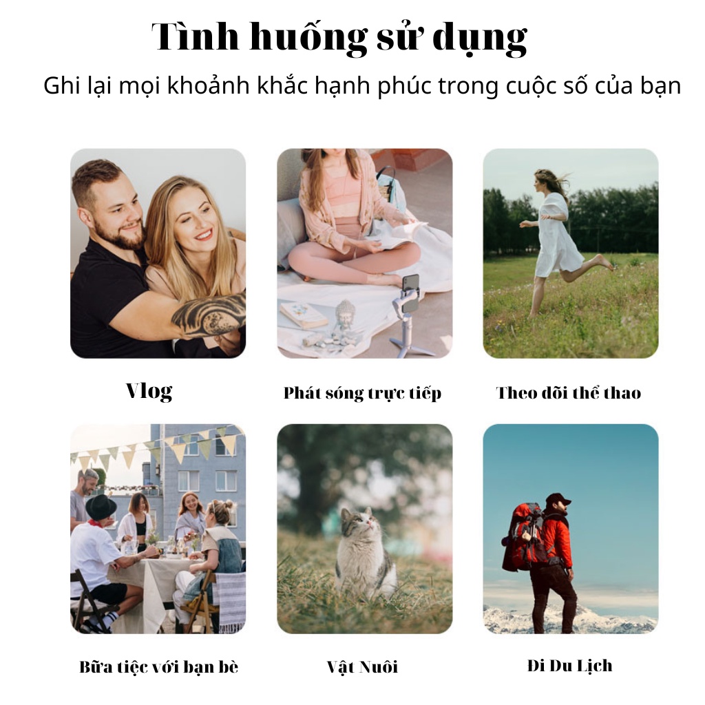 Tay cầm chống rung Gimbal F5 - Gimbal Mini Chống Rung Cho Điện Thoại 3 Trục - Gậy Chống Rung Quay Vlog