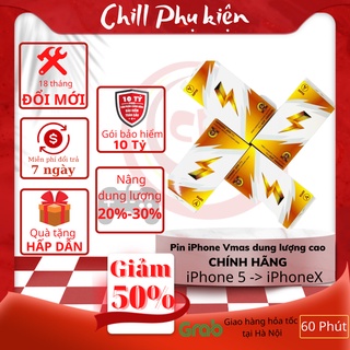 [BH 18 tháng ĐỔI MỚI][Pin Siêu Dung Lượng]Pin ĐT táo Vmas dung lương cao dành cho các game thủ/người hay di chuyển