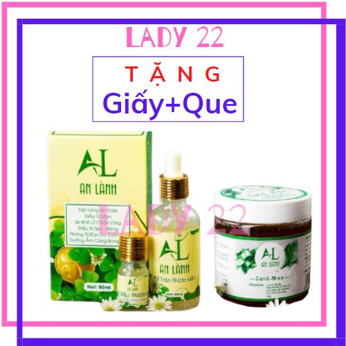 Combo Wax Lông Nách An Lành (Wax Lông 350gr + Mỡ Trăn 50ml)