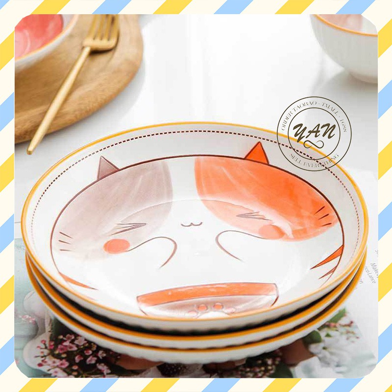 [Chọn Lẻ] Bộ bát đĩa sứ Tableware ngộ nghĩnh cute chén dĩa decor bằng sứ men đẹp - YANDY DECOR