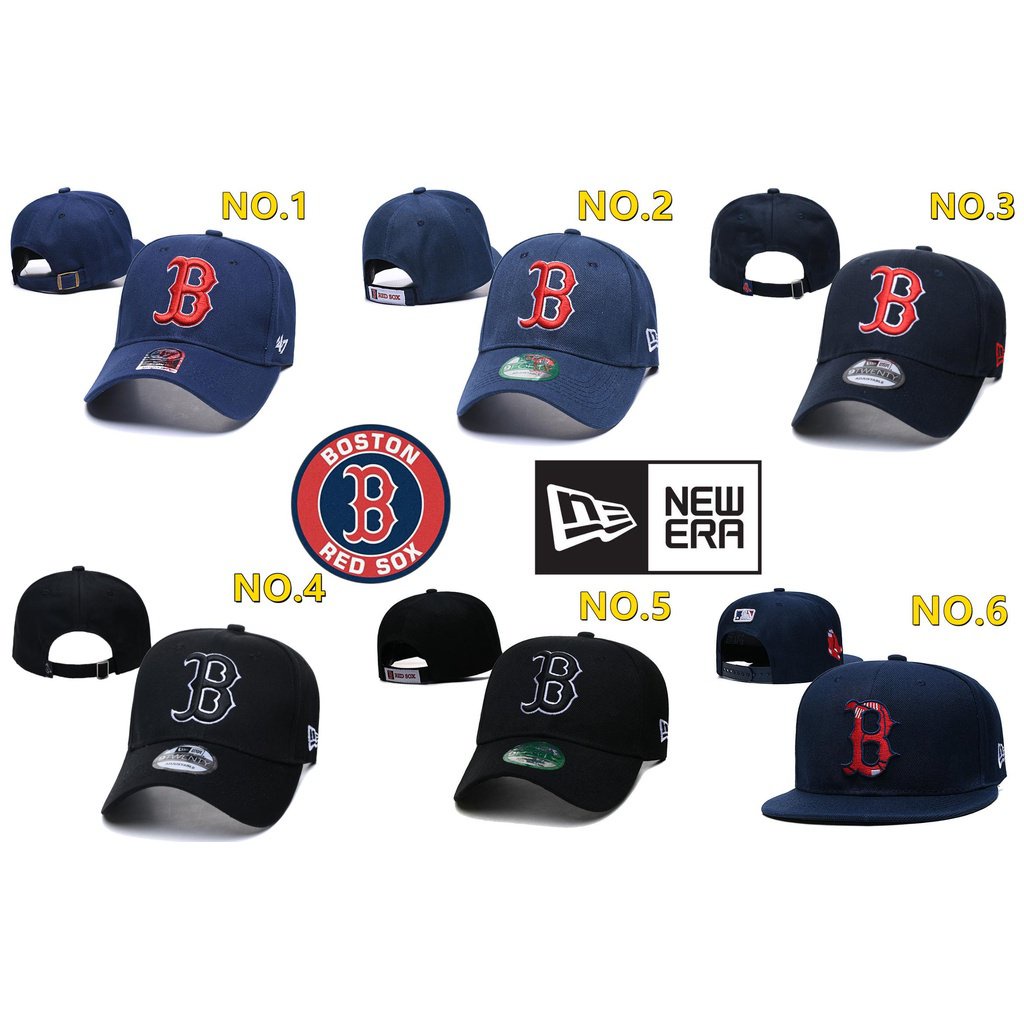 Mũ Lưỡi Trai Đội Newra MLB Boston Red Sox Có Vành Cong 9 Dành Cho Nam Và Nữ