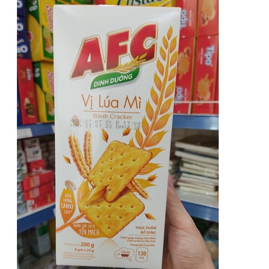 Bánh AFC Mặn Hộp 200g(8 Gói*25g)