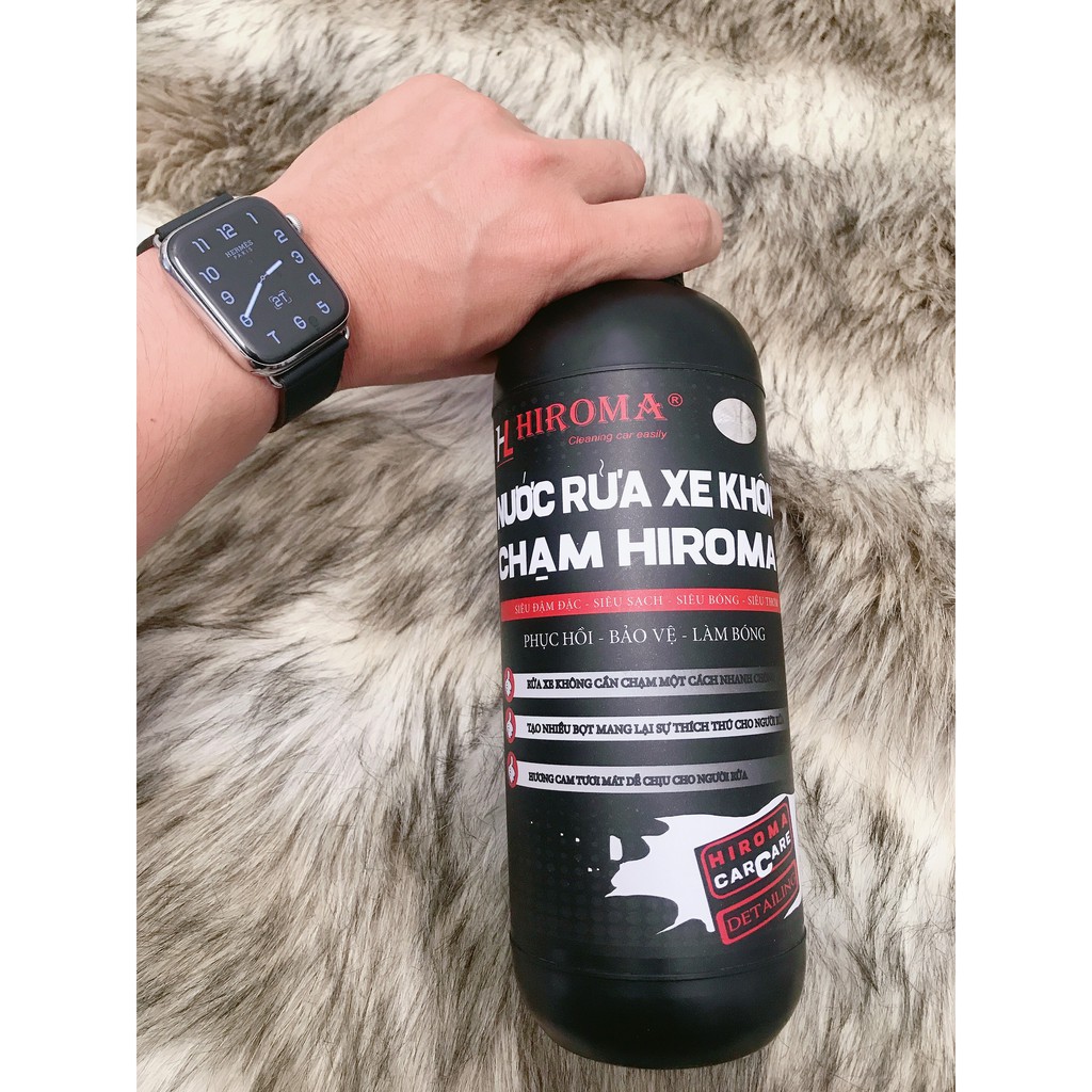 Nước rửa xe KHÔNG CHẠM HIROMA HOÀN TOÀN MỚI CHAI MÀU ĐEN siêu đậm đặc, siêu bóng, siêu thơm được ưa chuộng nhất hiện nay