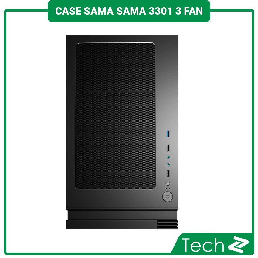 Vỏ máy tính Sama 3301 kèm 3Fan RGB (ATX, MicroATX, Mini-ITX)