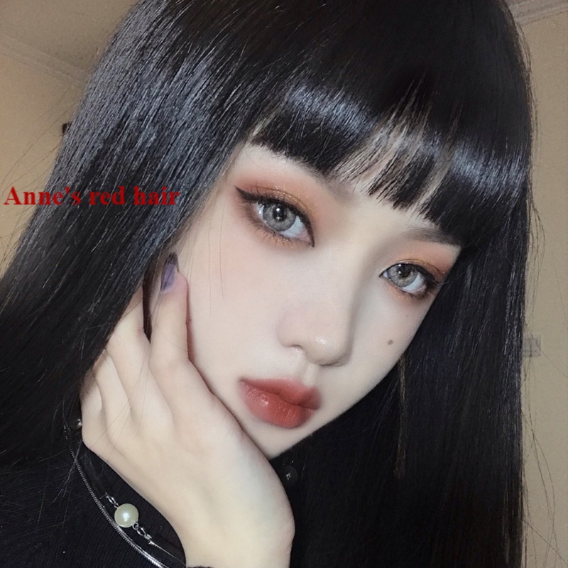 Bộ tóc giả mái ngang in hoạt hình dễ thương cho nữ