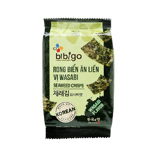 [KoreanMart] RONG BIỂN ĂN LIỀN VỊ WASABI BIBIGO GÓI 5G