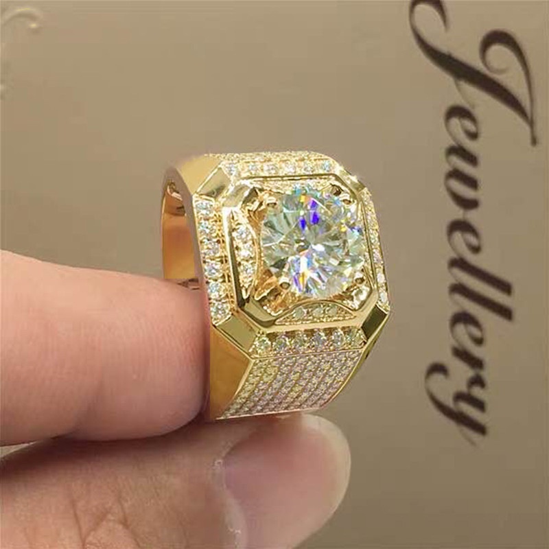 Nhẫn Ba Màu Khảm Đá Zircon Hình Vuông Lấp Lánh Phong Cách Thời Trang Sang Trọng Cho Nữ