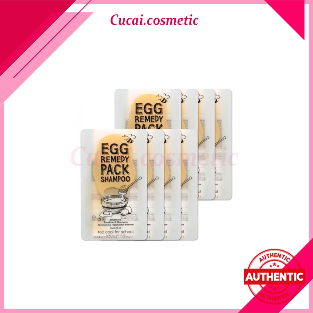 [SAMPLE] Dầu Gội Too Cool For School Egg Remedy Shampoo Pack 10g