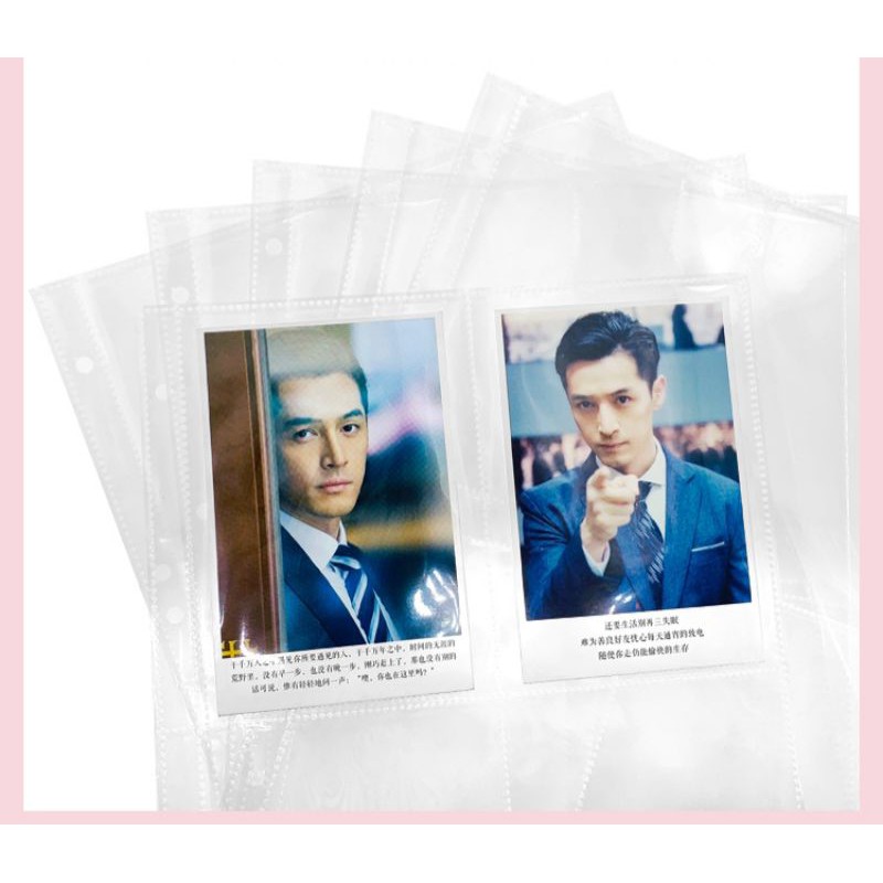 BINDER CÒNG CHỮ D - Bìa nhựa cứng đựng card, postcard,...