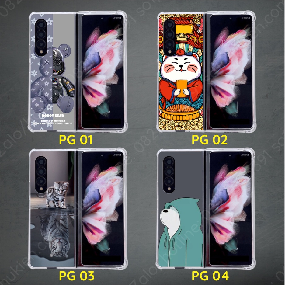 Ốp lưng Samsung Z Fold 4 /Z Fold 3/Z Fold 2 (ZFold4/ Zfold3/ Zfold2) dẻo viền chống sốc in hình thời trang sắc nét