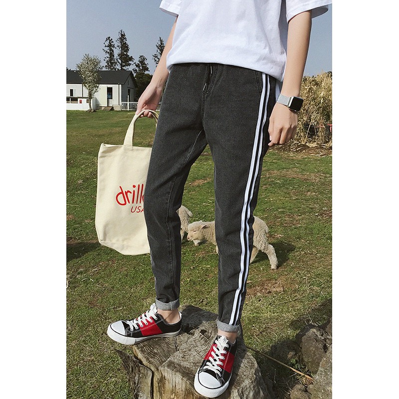 Quần Jeans Baggy Thời Trang Phong Cách Unisex-