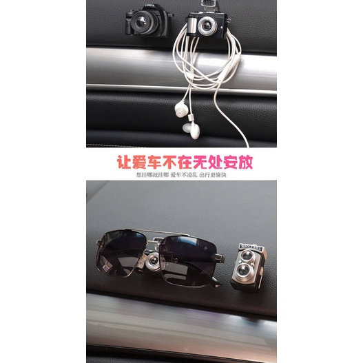 Car Interior Car Paste Small Hook Simulation Camera Seat Back Front Car Co-Driving Decoration All Products car accessories dm3O