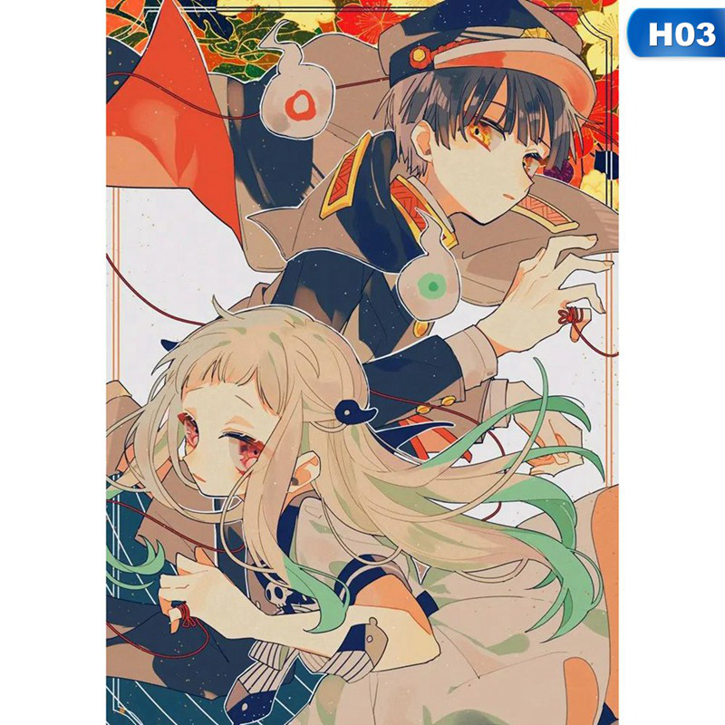 flowersqueen Poster Treo Tường Trang Trí Hình Anime Hanako-Kun