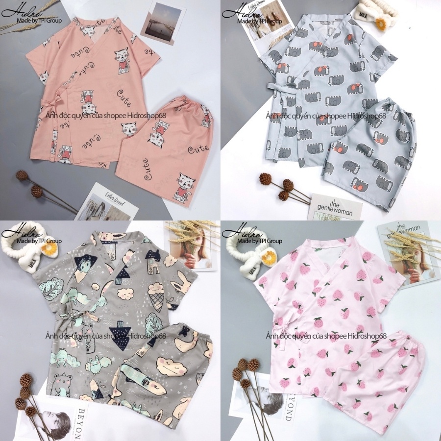 SOCK bộ kimono siêu đẹp dáng ngắn chất liệu kate thái hoạ tiết dễ thương😍😍😍