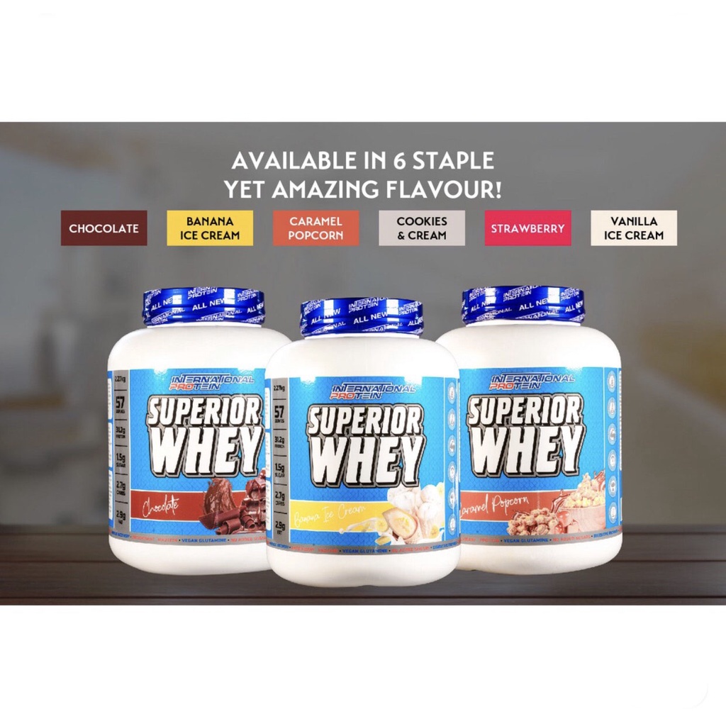 [GIÁ TỐT NHẨT] INTERNATIONAL PROTEIN SUPERIOR WHEY 5LBS | Sữa Dinh Dưỡng Bổ Sung Protein Giúp Tăng Cơ Giảm Mỡ