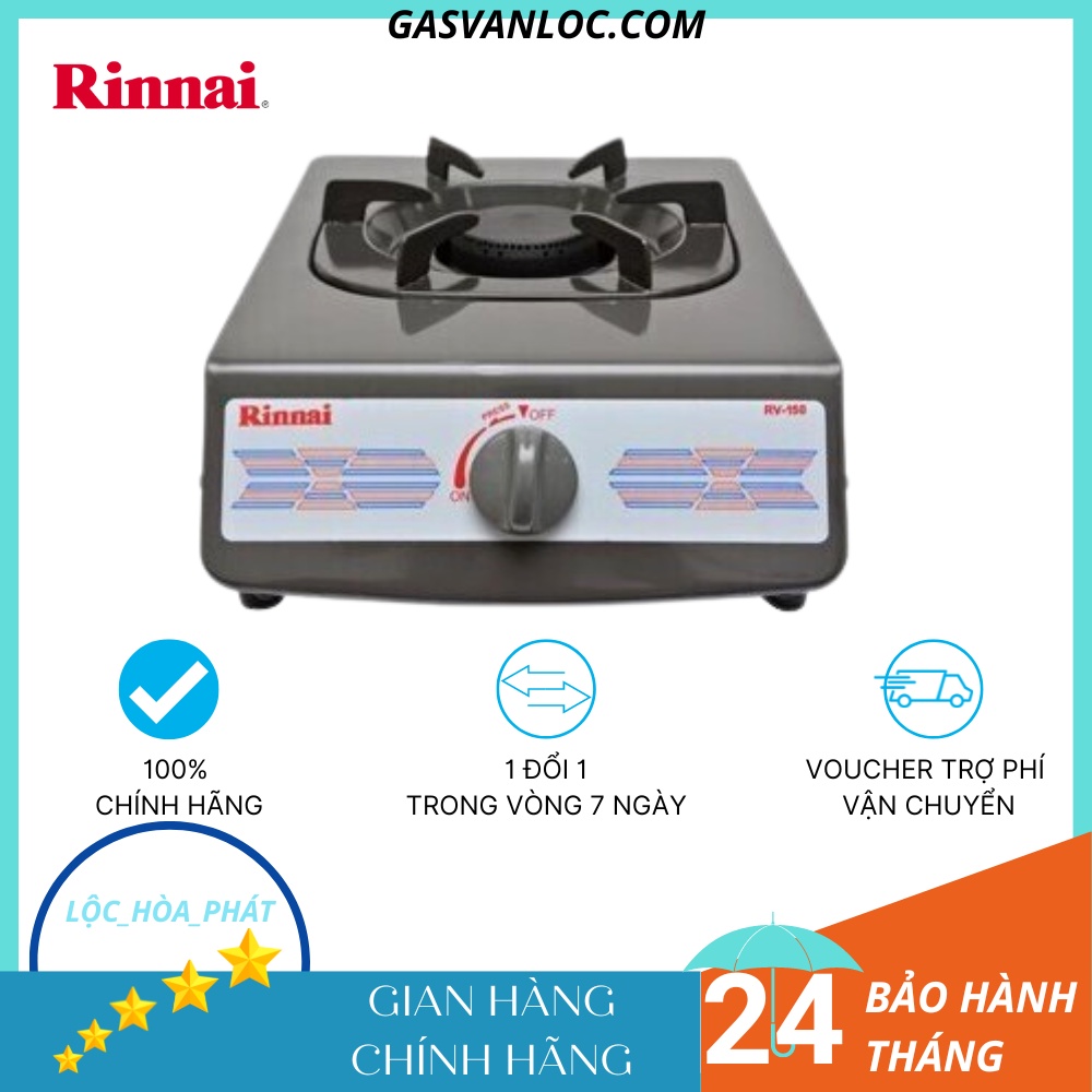 Bếp ga đơn Rinnai RV-150(AR) - Ngọn lửa xanh - Tiết kiệm gas - Hàng chính hãng