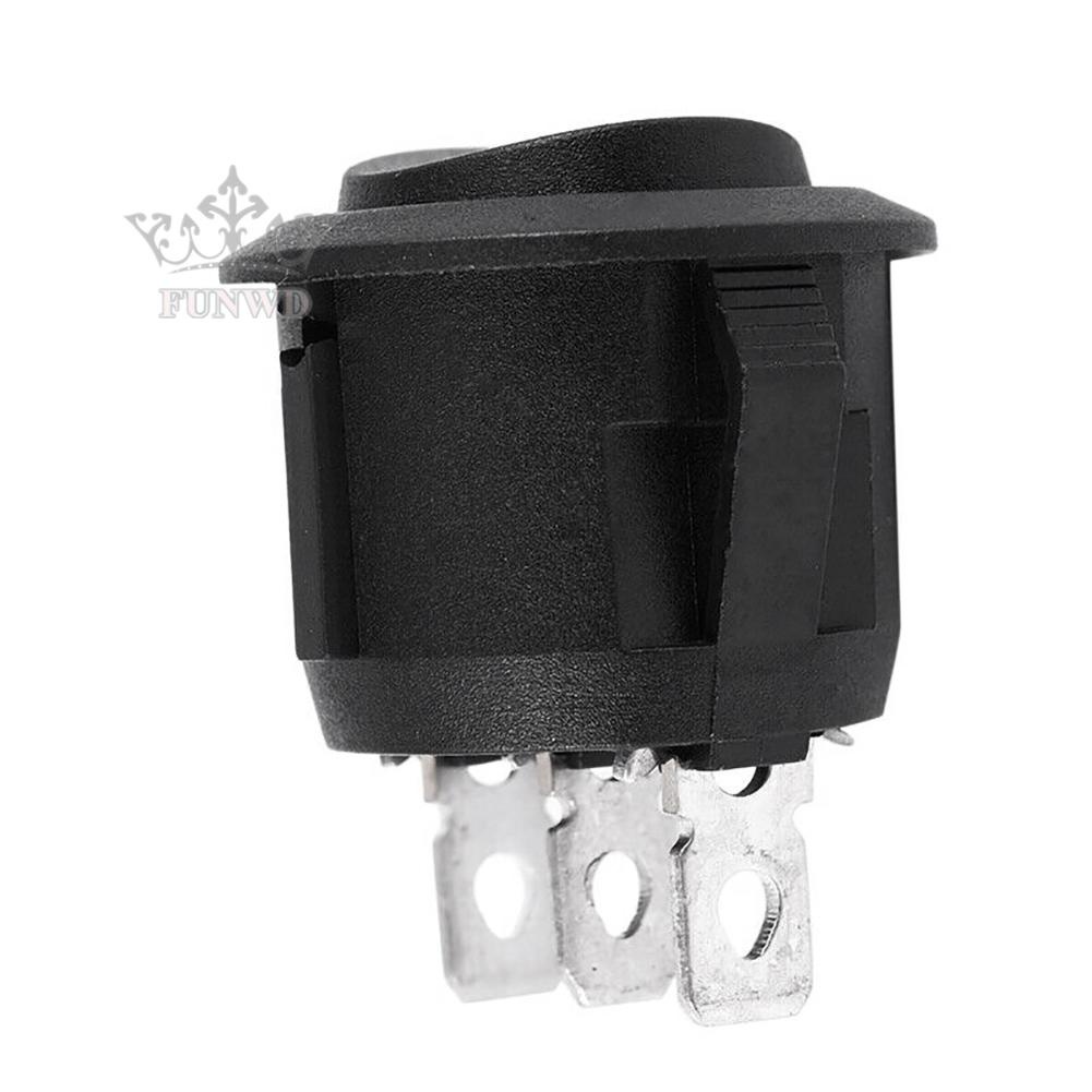 Nút Bật/Tắt Hình Tròn Màu Đen 20mm SPDT Cho Xe Hơi