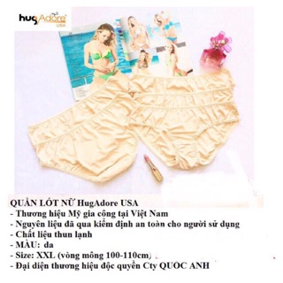 Combo 5 quần lót hugadore thun lạnh trơn big size xxl