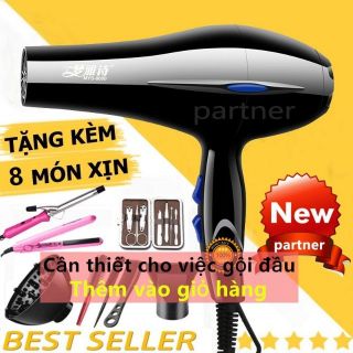 Máy Sấy Tóc Tạo Kiểu Mengyashi Công Suất Lớn Tiệm cắt tóc 2200W Mua 1 tặng 5 phụ kiện Bảo hành 1 năm