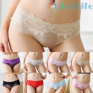 Ladies Lace Panties Transparent Mesh Multicolor Briefs Panties