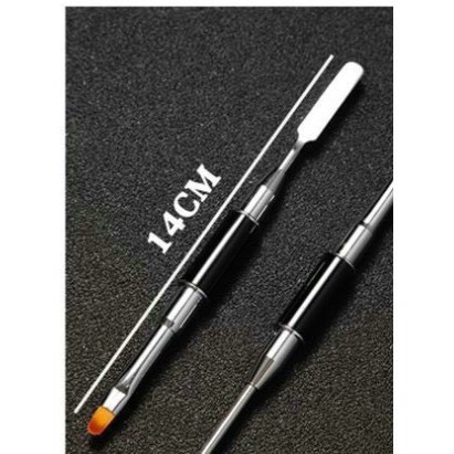 (ảnh thật) Cọ đắp gel 2 đầu - cọ tán bột nail
