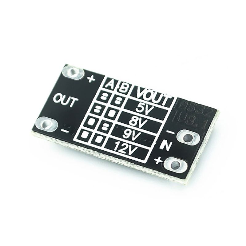 SHAS Multifunctional DIY Mini DC-DC Lithium Battery Boost Module Step Up Board Converter 3.7V to 12V Voltage Regulator Adjust 5V/8V/9V LED Indicator