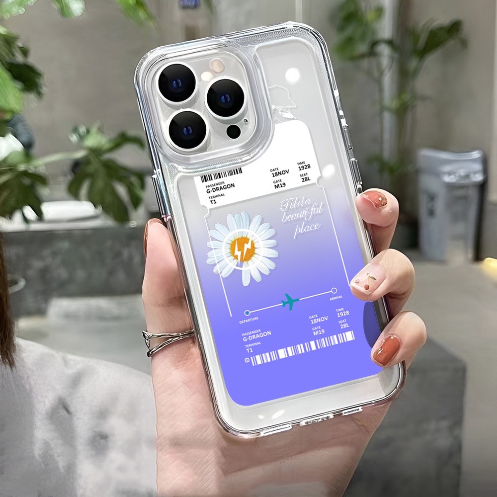 Ốp Điện Thoại Trong Suốt Hình Hoa Cúc Cho iphone 14 Plus 11 13promax 12 7Plus X XS Max 7 8 SE 2020