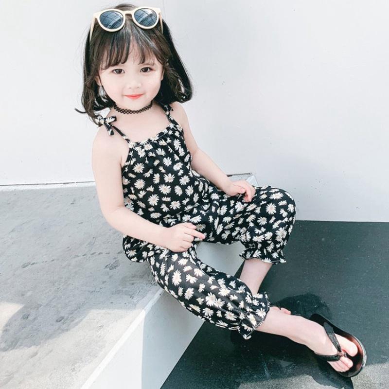 Bộ Áo Hai Dây In Hoa + Quần Trong Cho Bé